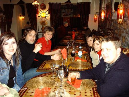 au restaurant